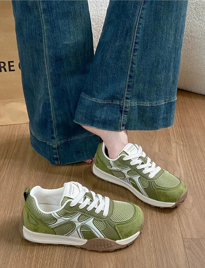 2026 The new summer bestseller red De Xun shoes for women are thin and breathable  sneakers women
