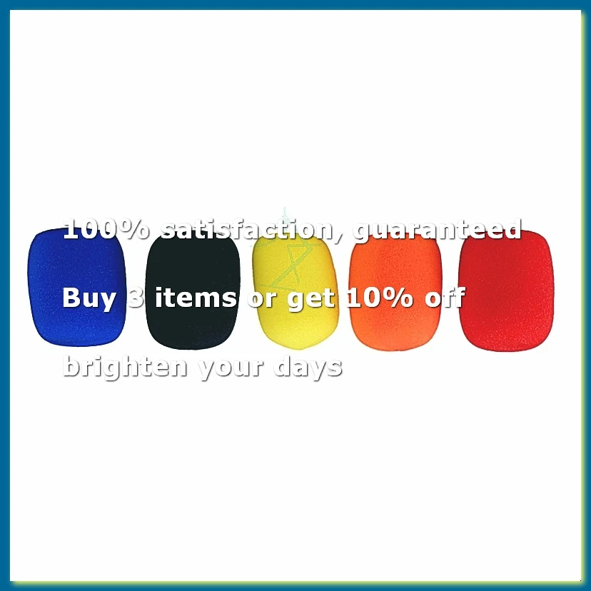●5 Pcs Solid Color Non-Disposable Microphone Dust Cover Thickened Microphone Cover Microphone Blowout Cover for KTV-ABFB