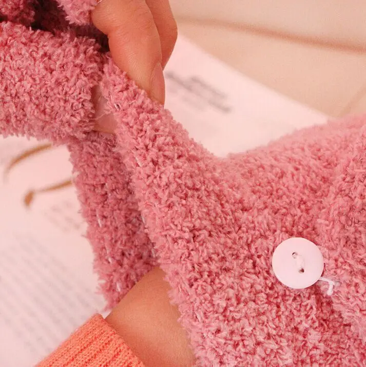 غابي دمية الأطفال قفازات فتاة نصف اصبع الوجه قفاز رسالة A-Z الكرتون القط الدافئة في الهواء الطلق القفازات عيد الميلاد هدايا أعياد ميلاد للأطفال #6