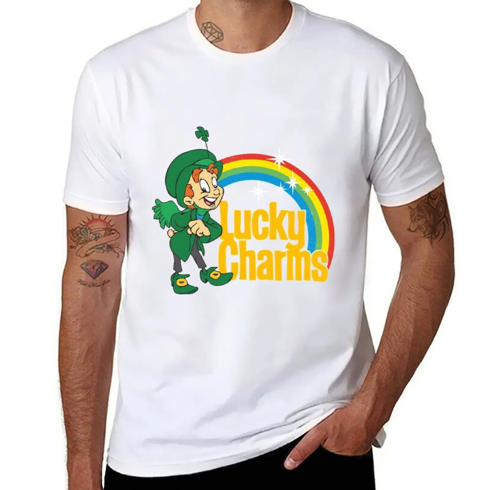 

LUCKY CHARMS T-Shirt t shirts for man pack white anime t shirts for man T-Shirt