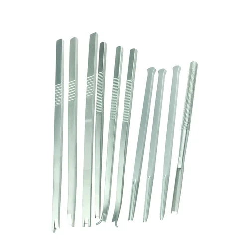 Imagen 1 del producto Cincel para dar forma Nasal con mango plano, cuchillo para hueso Nasal, pala para nariz, osteotomo de hueso recto, herramienta para dar forma al nariz