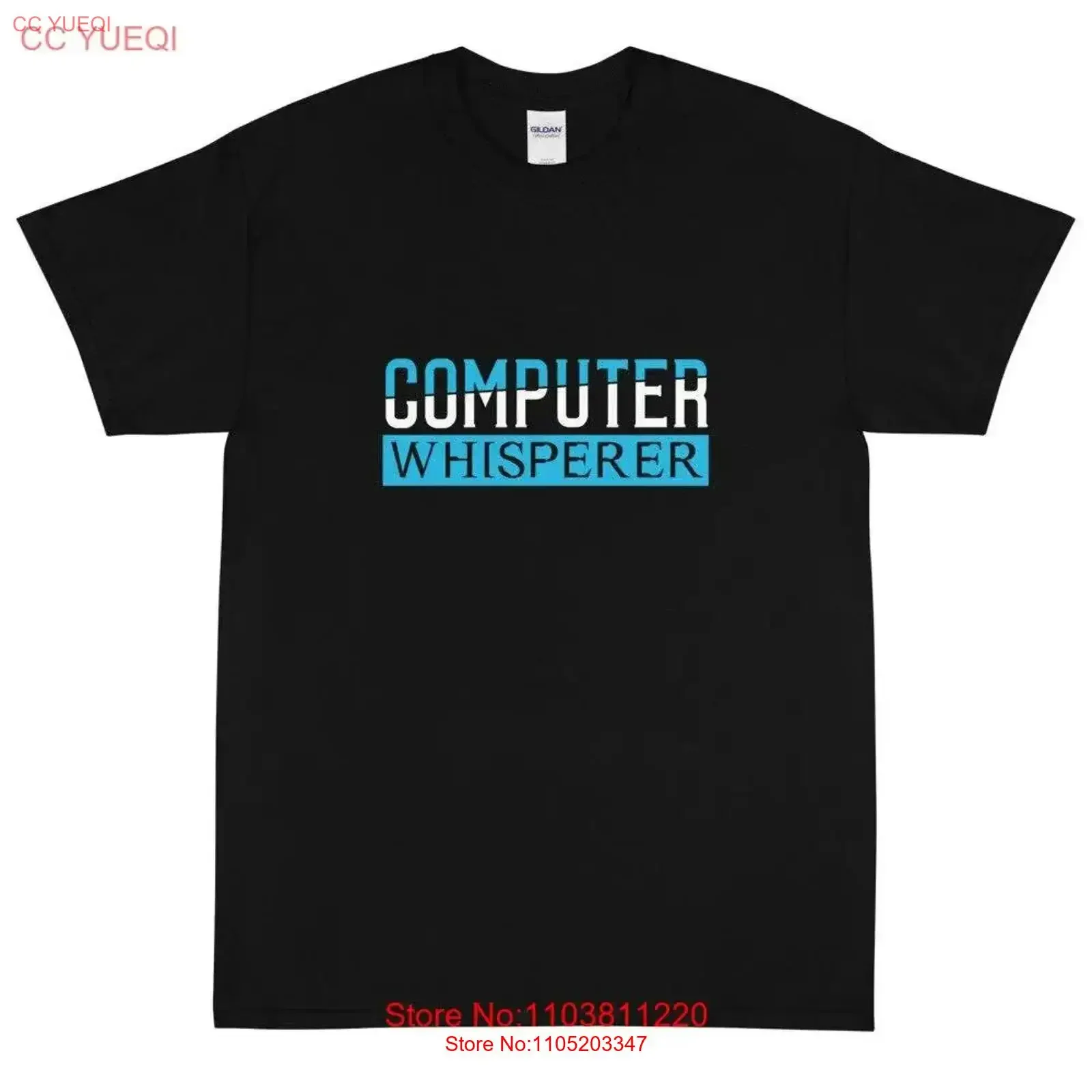 تي شيرت Computer Whisperer تي شيرت عتيق مغسول قليلاً مصمم جرافيك ملابس علوية للارتداء اليومي للجنسين متعدد الاستخدامات #1