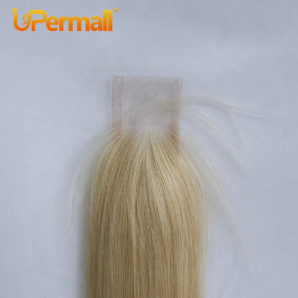 Upermall Kim K 2x6 613 Swiss Hd Transparent Lace Closure Straight Body Wave Deep Part Brazilian Remy Human Hair For Black Women