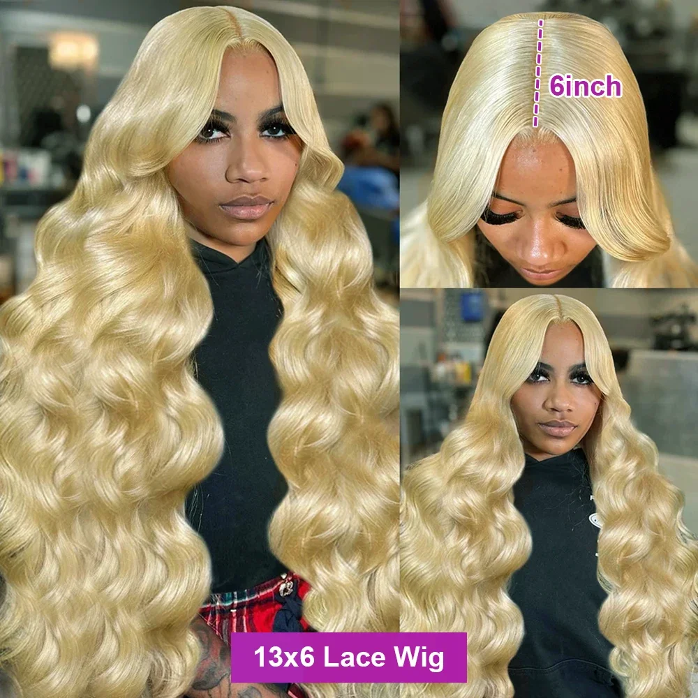 30 36 بوصة العسل شقراء الجسم موجة 200 الكثافة 613 13x6 HD الدانتيل الجبهة خصلات الشعر المستعار الإنسان 613 HD الدانتيل الباروكة الأمامية للنساء السود #3