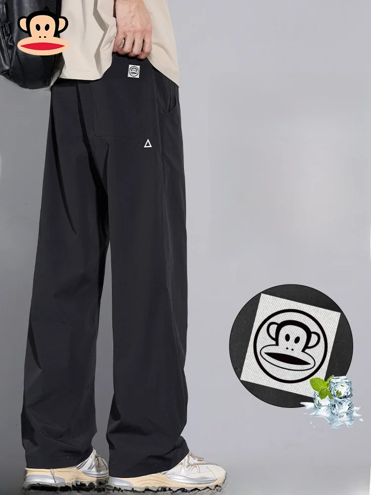 

Мужские повседневные брюки Paul Frank American Style: свободные, прямые, спортивные, весенняя новинка, комфортные, дышащие, с охлаждающим эффектом