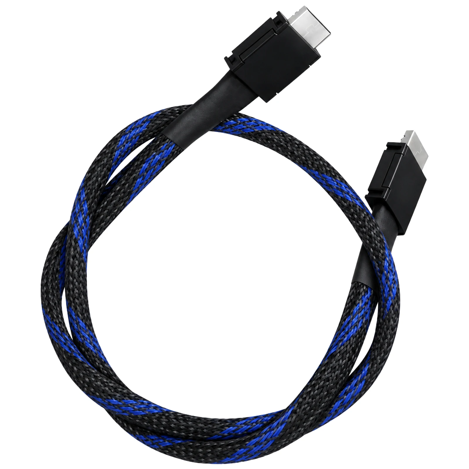 HOOCCC Oculink Cable Silver-Plated OcuLink 4i SFF-8611 to SFF-8611 PCIe 4.0 x4 Gen4 Full-Function Extension Cable