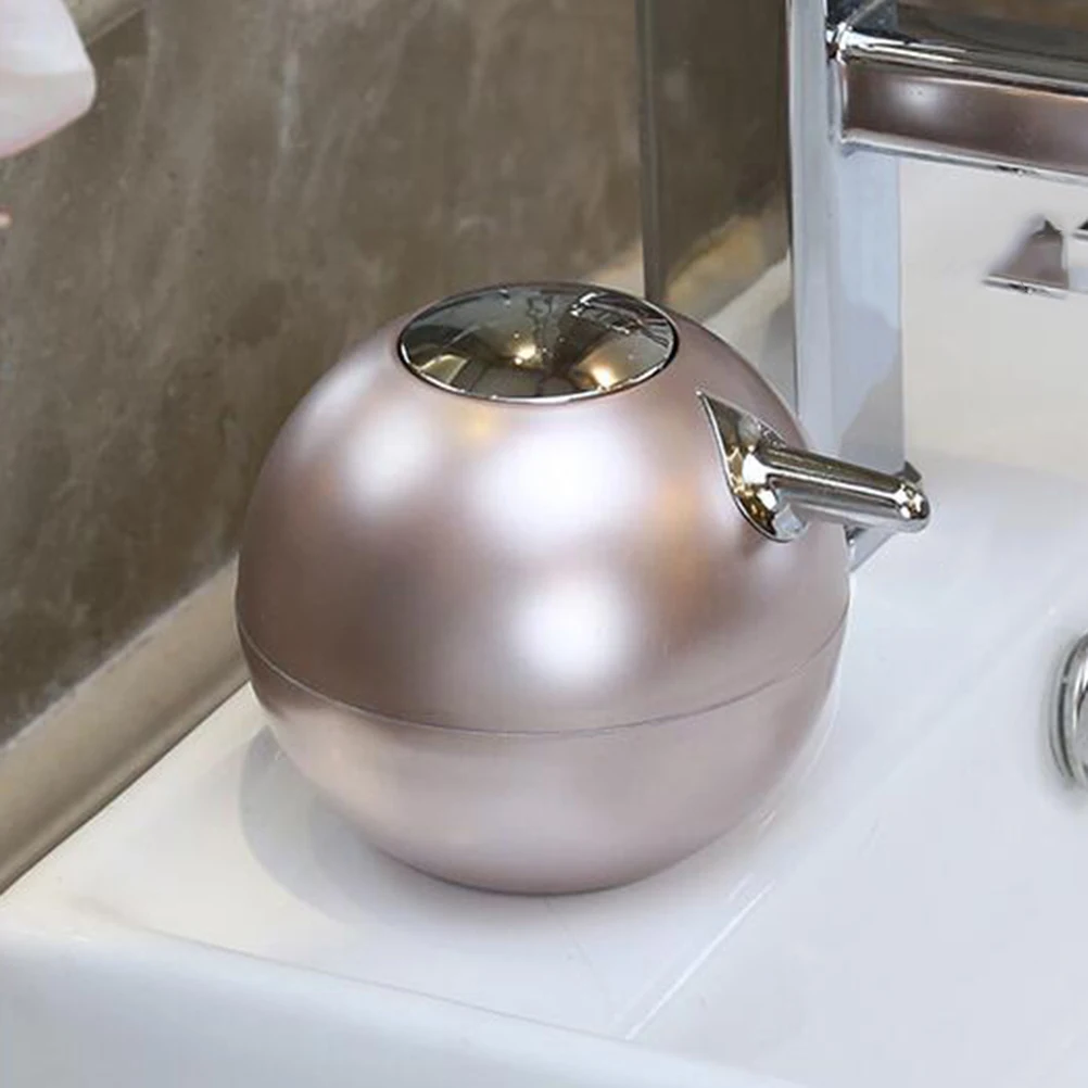 

380Ml Spherical Soap Dispenser Pressed Lotion Bottle Fine Abs Non-Toxic Antirust Easy Press Portable Hand Rose Gold