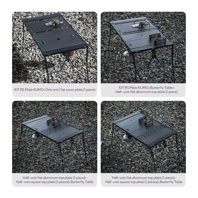CAMPINGMOON CK-3650-T38 IGT Campingstuhl und Tischset Outdoor Klappbarer Kaffee Koreanischer Grilltisch Outdoor Faltbar Camping – Detail 6