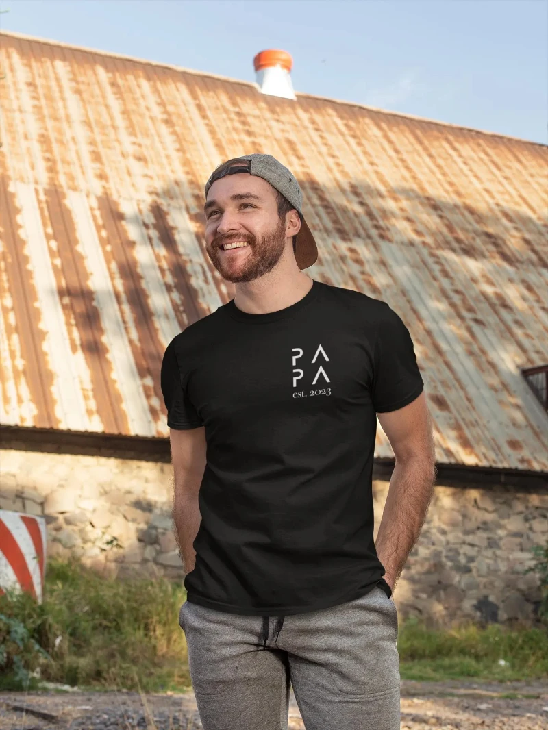 

Футболка Papa Logo (белый шрифт) _ Футболка Papa _ Персонализированная _ Подарок _ День отца _ День рождения _ Рождение _ Семья