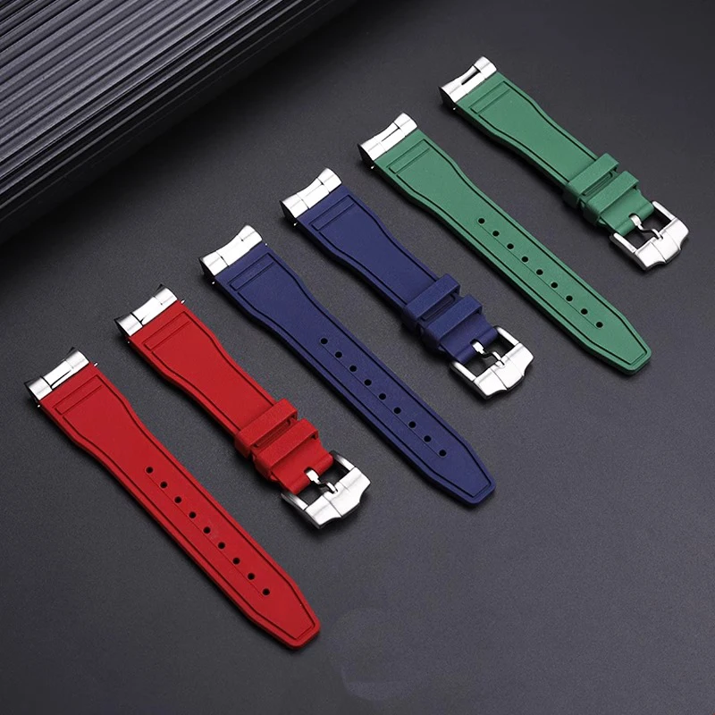 

20mm 21 22mm Watch Strap for IWC Pilot Quick Release Rubber Wristband for PORTUGIESER PORTOFINO Sport Bracelet Waterproof Belt