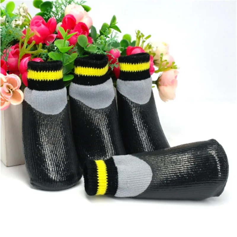 Outdoor Waterproof Nonslip Anti-stain Dog Cat Socks Booties Shoes With Rubber Sole Pet Paw Protector For Small Large Dog