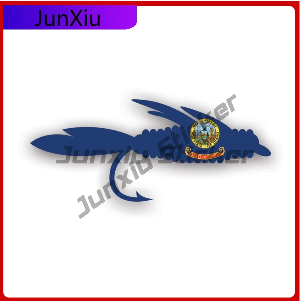 

Idaho Fly Fishing Weather Resistant Fade Resistant Racing For Car Body Laptop Rear Windshield Removable No Residue Decoration