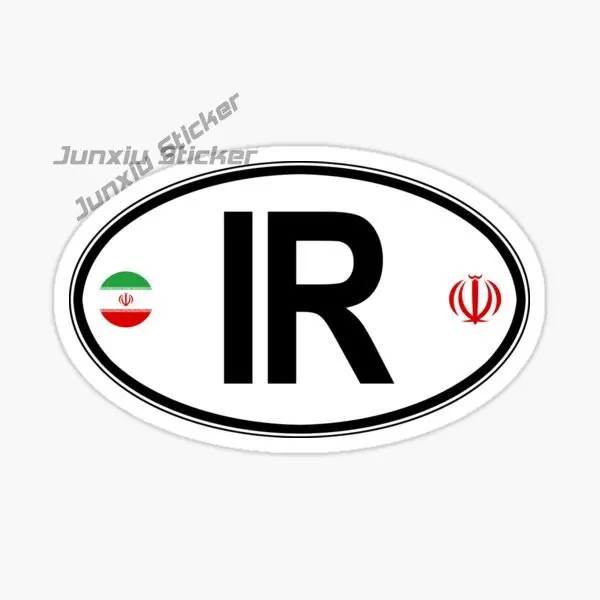 

IRAN Persia National Flag and Emblem Automotive Stickers Vinyl Self Adhesive Waterproof Automotive Decoration Decal Accessories