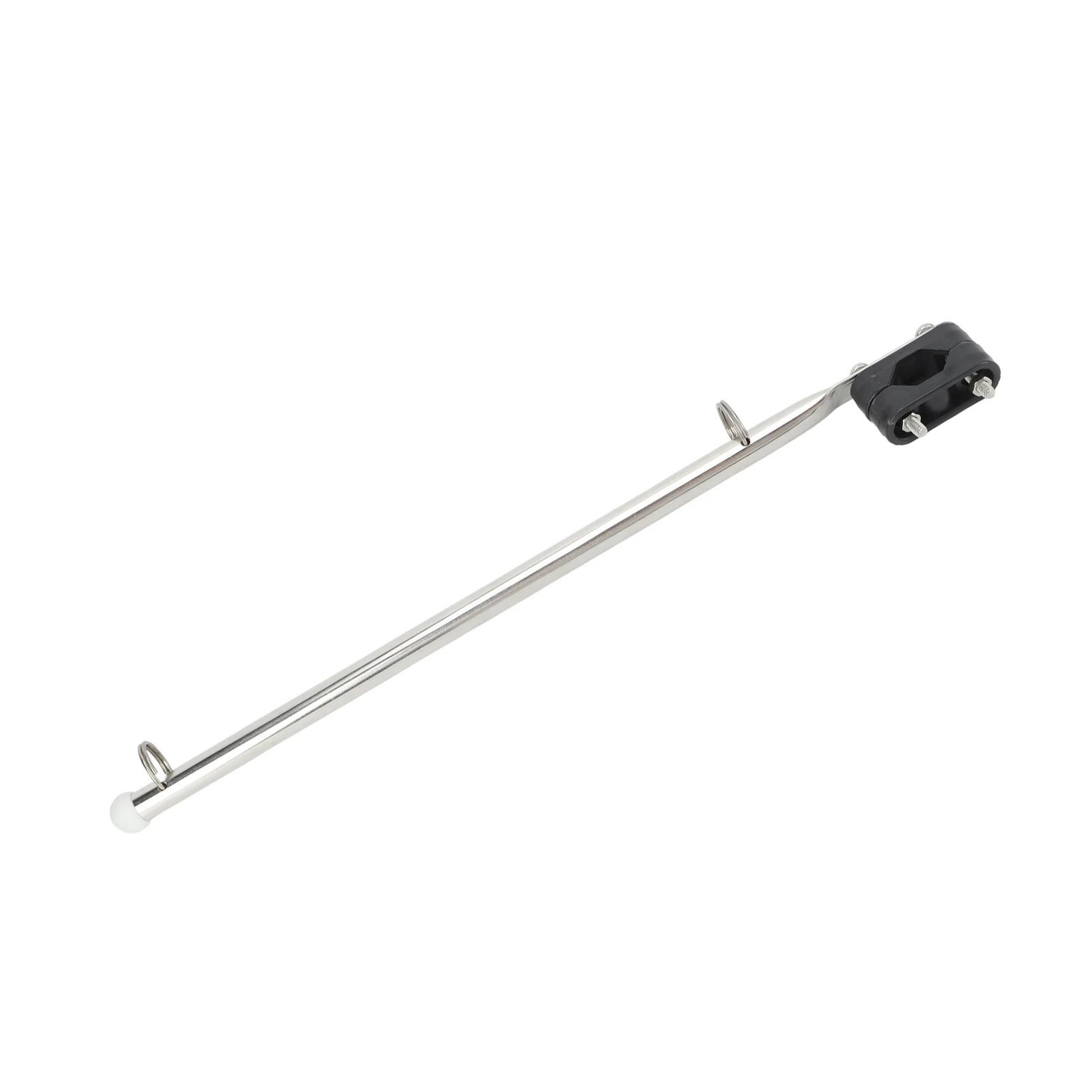 Boat Flag Holder 390mm/15.35in Marine Rail Type Flag Pole Adjustable Stainless Steel for Boats Yachts Sailboats Speedboats