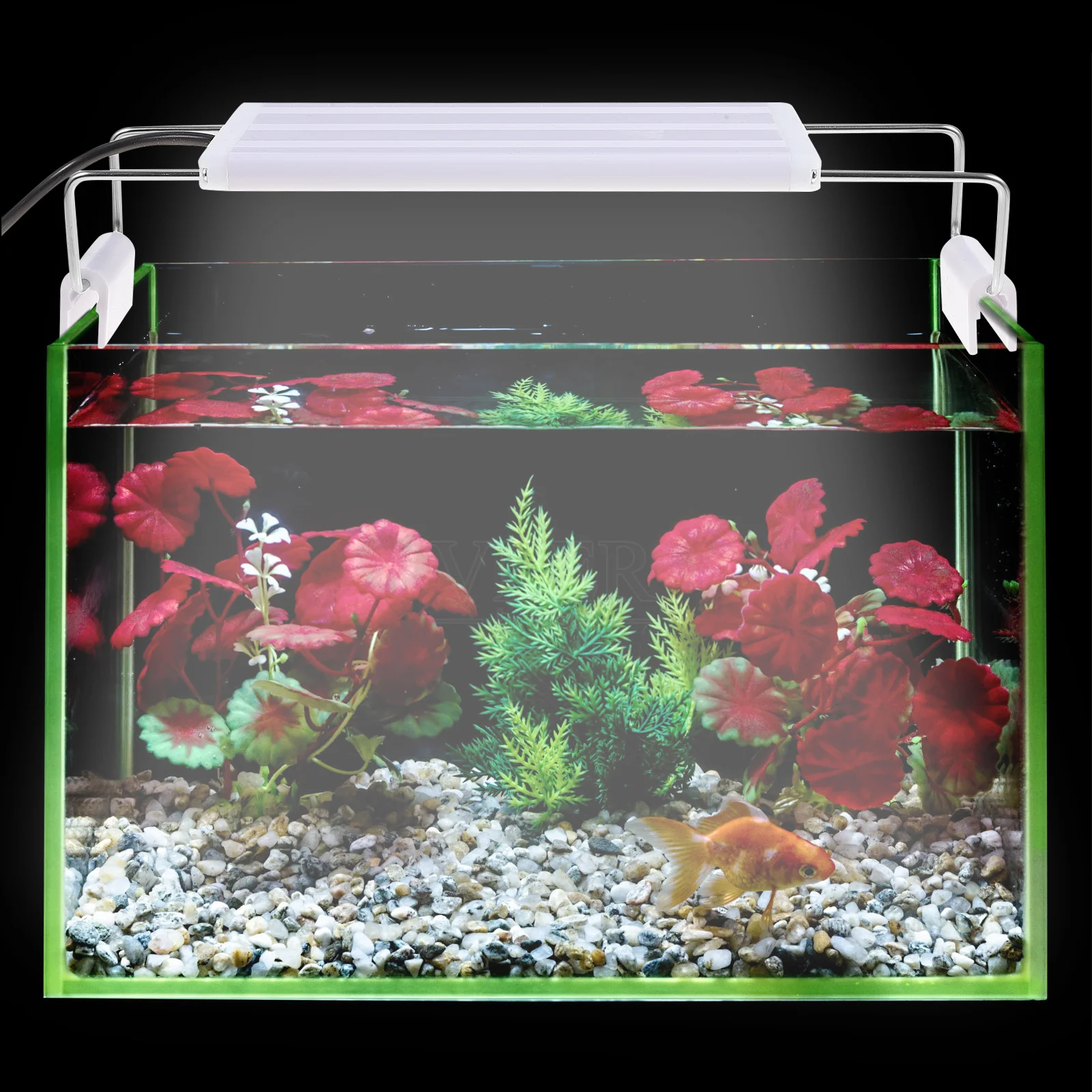 

1Pcs LED Fish Tank Light Plastic Clip Bright Aquarium Lamp Easy Operate Us Plug -30cm Tank Aquarium Light