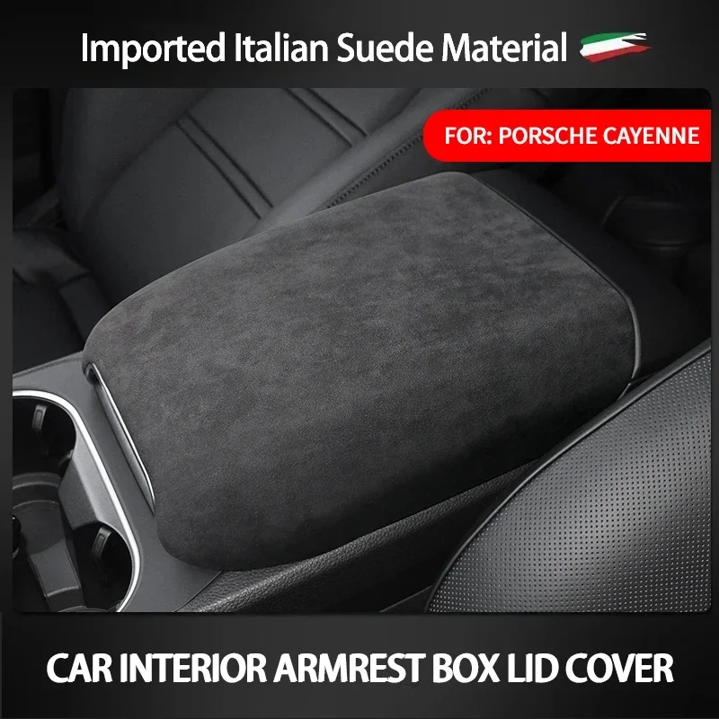 

For Porsche Cayenne 2018-Present Armrest Lid Box Cover Cushion Modified Central Control Arm Rest Moulding interior Accessries