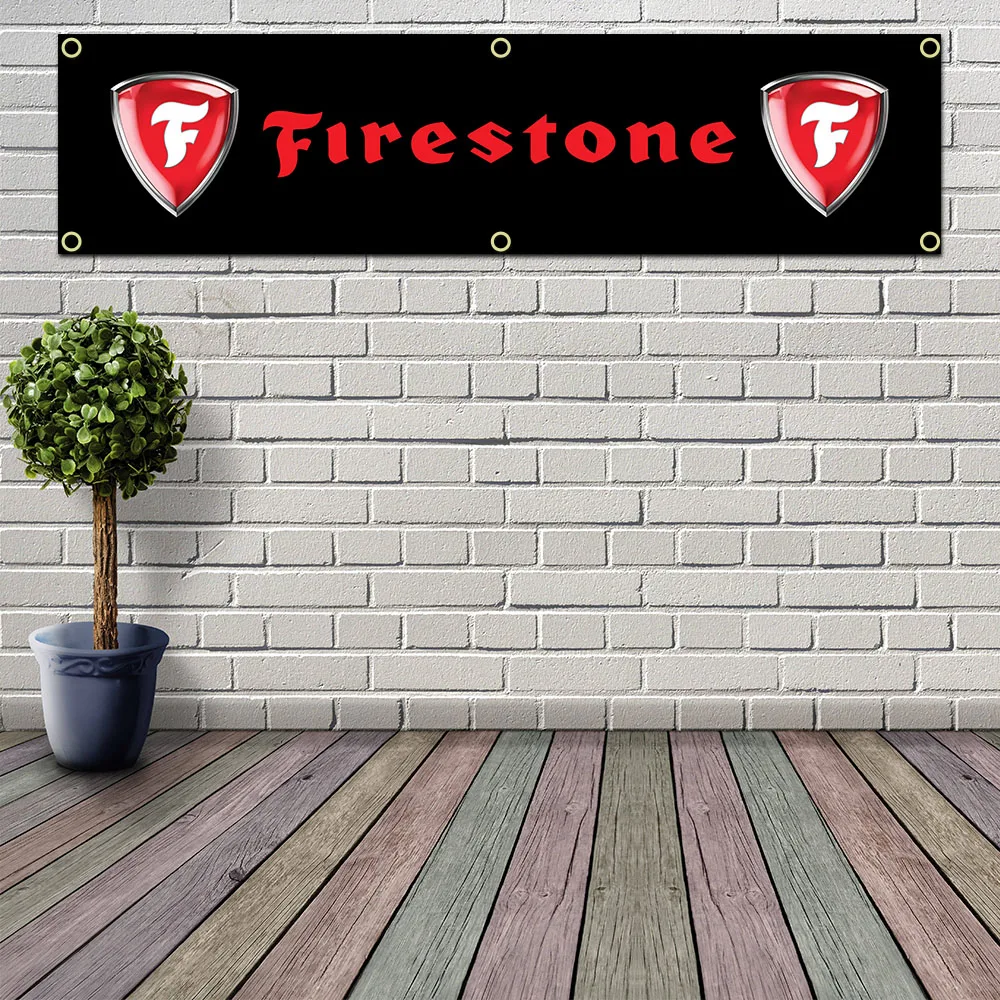 60X240cm F-Firestones Banner Flag Polyester Printed Indoor Wall Art Outdoor Decorations Tapestry With Brass Grommets