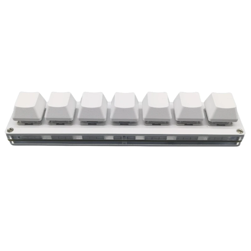 

7 key mini recording mute hot swappable mechanical keyboard up to keycap base audio game combination shortcut office