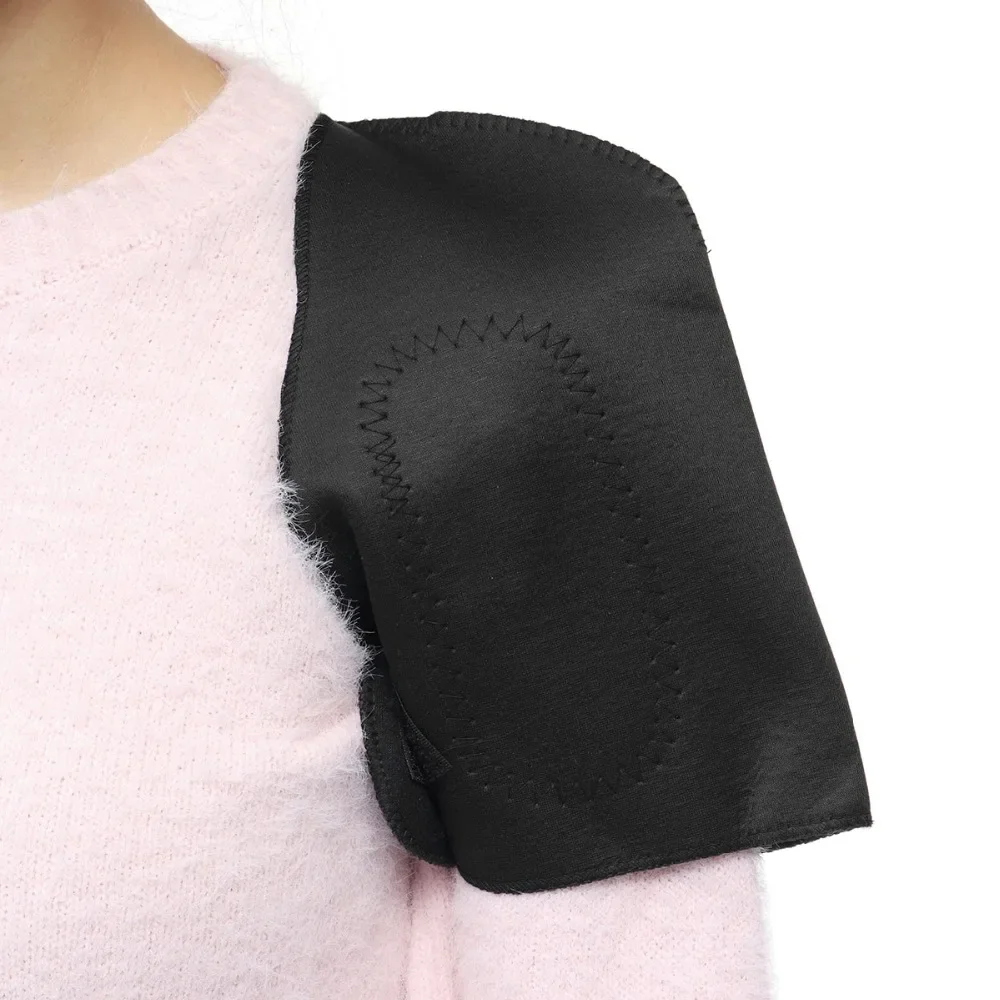 1PC Double Tourmaline Self-heating Shoulder Support Brace Magnetic Therapy Heat Belt Pain Relief Elastic Pad Massager Women Men