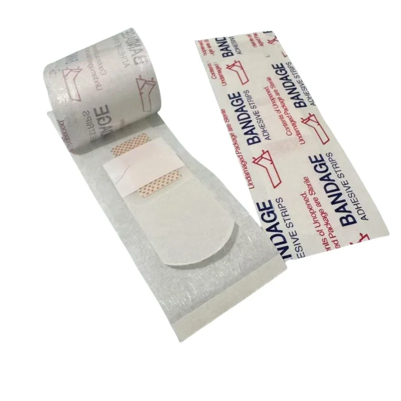 50 قطعة/المجموعة الإنجليزية رسائل الفرقة المعونة شفافة مقاوم للماء الإسعافات الأولية اللدائن لتضميد الجروح التصحيح الشريط PE لاصق الضمادات #1