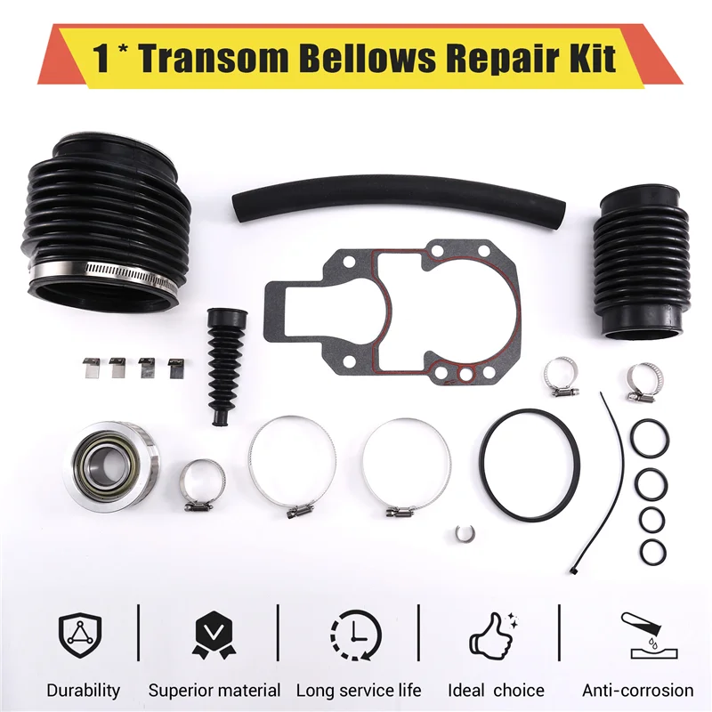 

For Mercruiser Alpha 1 Gen 2 1983-1990 Transom Bellows Repair Kit 30-803099T1 Exhaust Seal