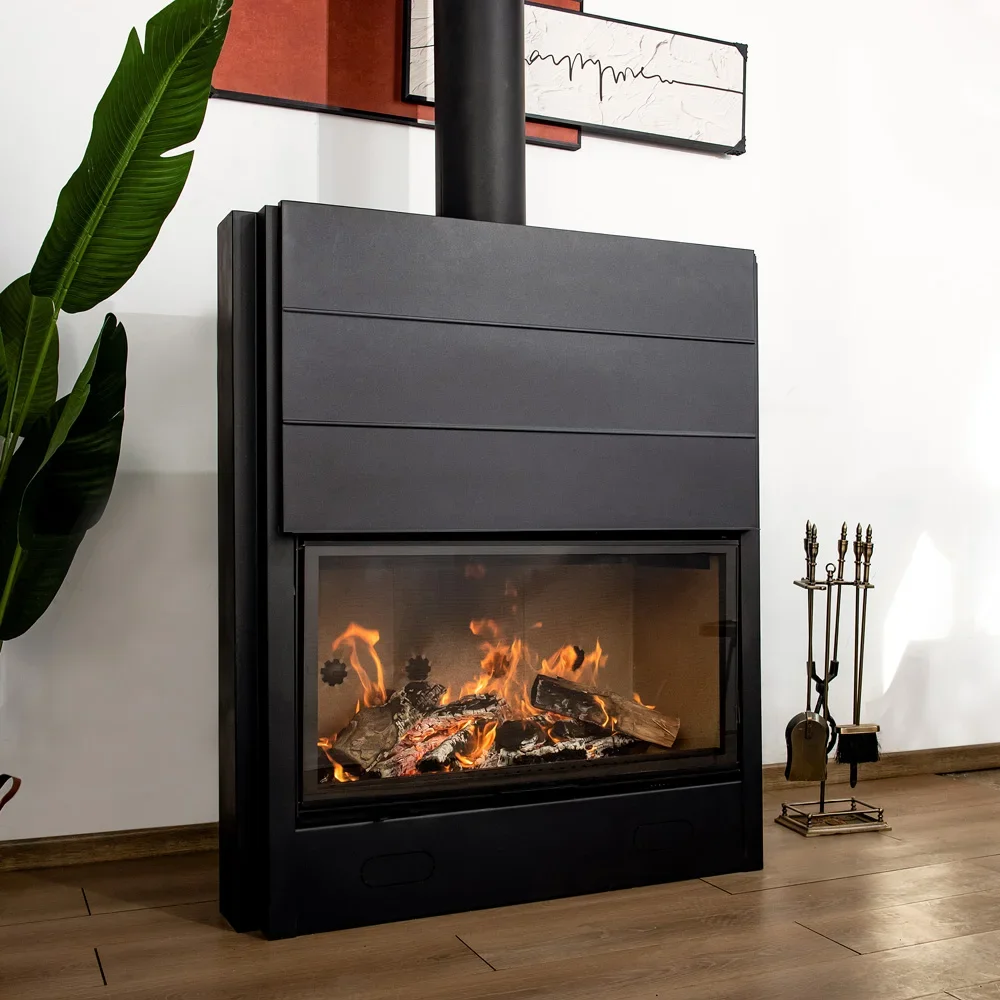 เครื่องทําความร้อนไม้ ห้องนั่งเล่นสไตล์ยุโรป เตาตกแต่งภายในบ้าน