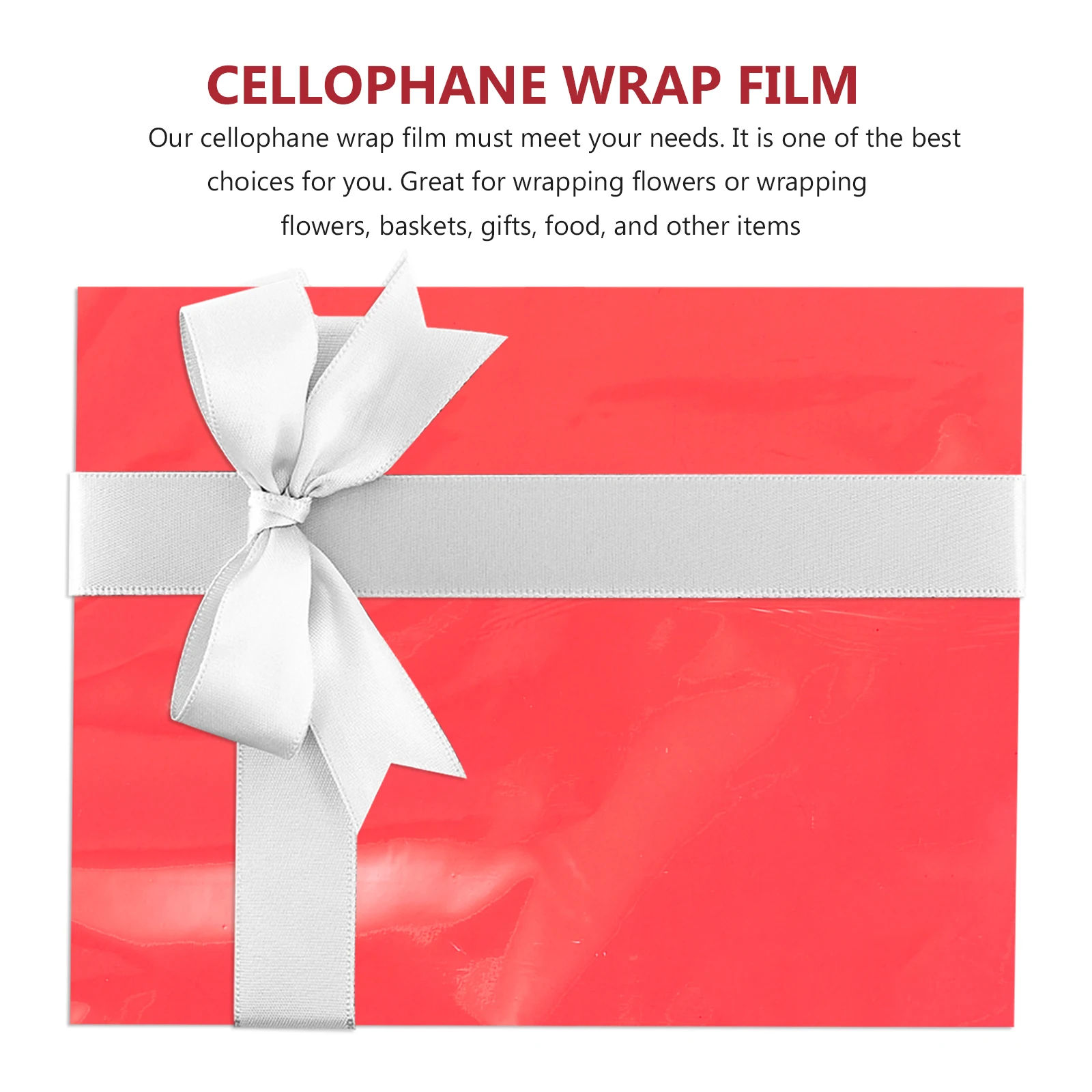 

Colored Cellophane Wrapping Paper 40cm Wide OPP Material Gift Flower Wedding Supplies Clear Packing Film Roll Decorative Paper