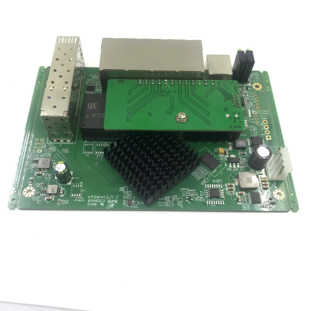 Ip Management 8-Port 10/100/1000Mbps Industrie Poe Ethernet Switch Module Beheerde Switch Module Met 2 Gigabit Sfp Switch Switch