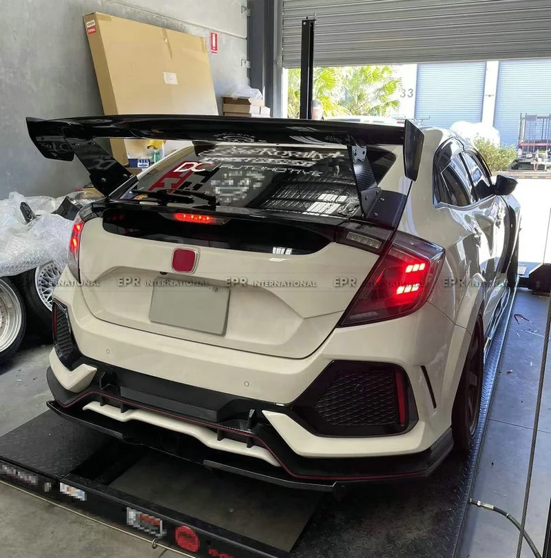 

suitable for For Honda 17 Onwards Civic Type R FK8 VRSAR2 Type GT Spoiler (Dry Carbon Legs)