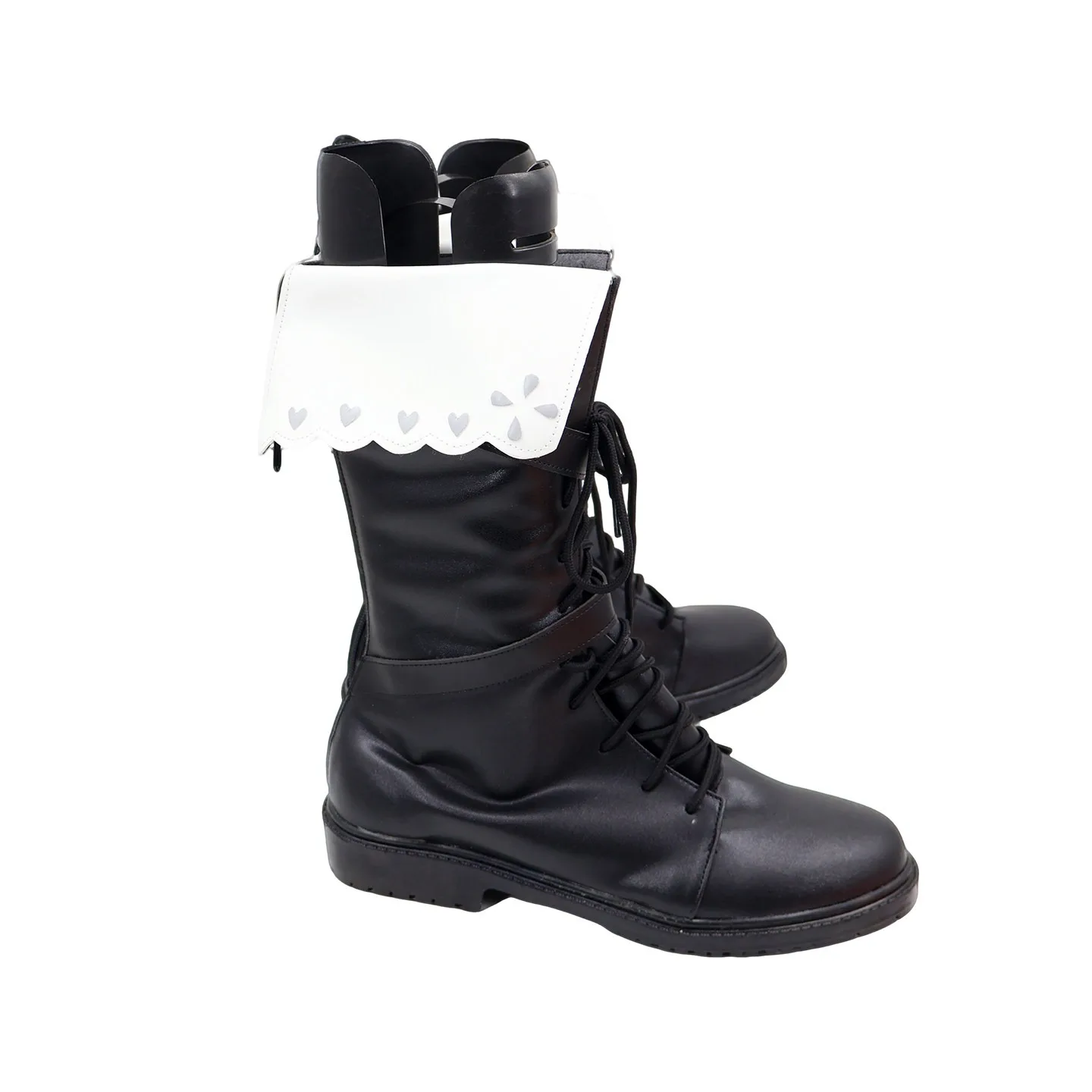 Game Arknights Nightmare Cosplay Shoes Black PU Leather Shoes Halloween Cosplay Boots Big Size Custom Made