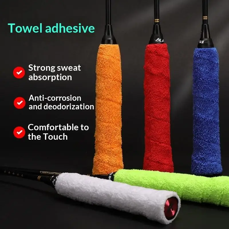 1Pcs Thickened Badminton Racket Towel Grips Anti-slip Sweat-absorbing Lightweight Tape for Holiday Outdoor Sports Activities