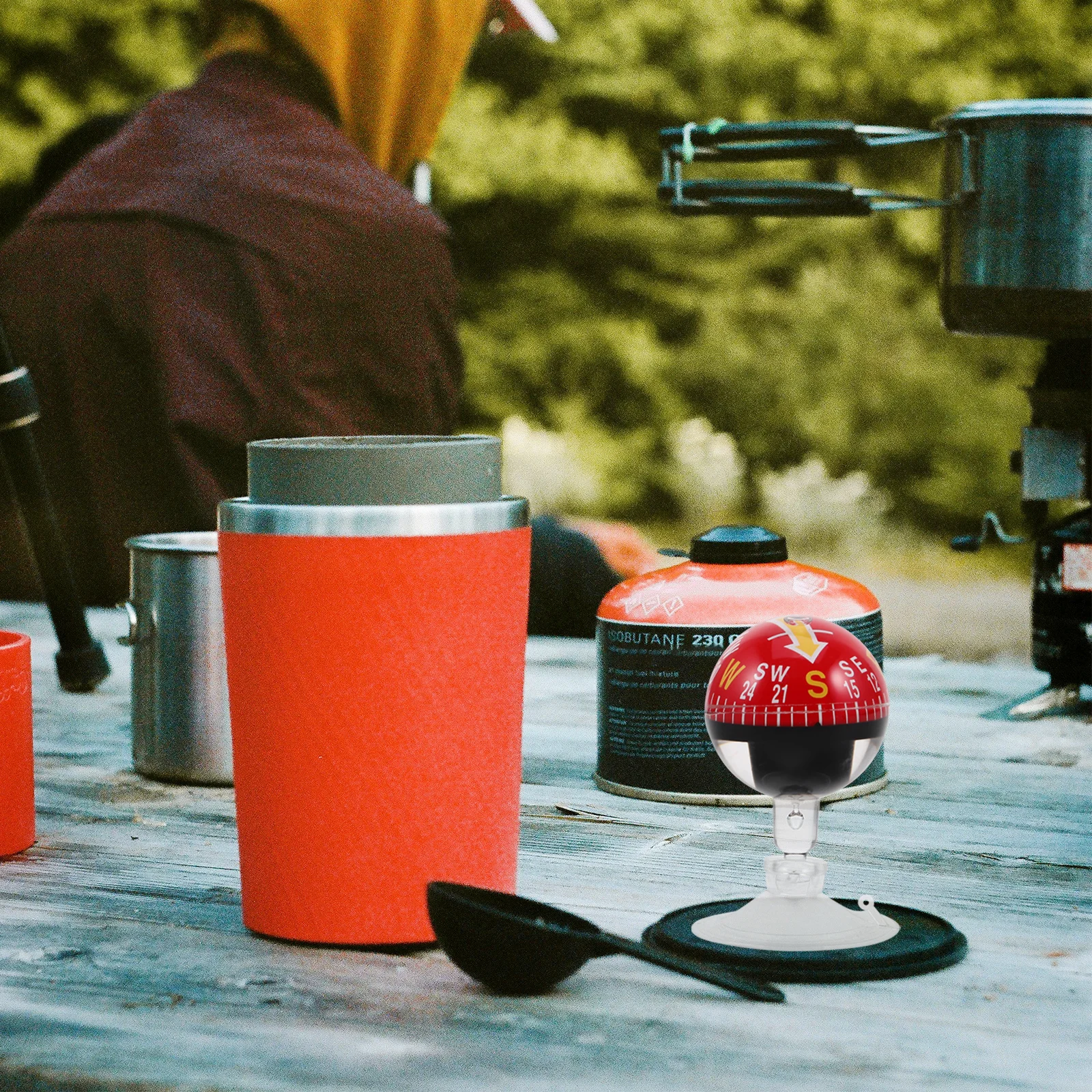 

38Mm Suction Cup Compass For Car Dashboard Automotive Vehicle Reliable Navigation Tool Portable High Precision Suitable For