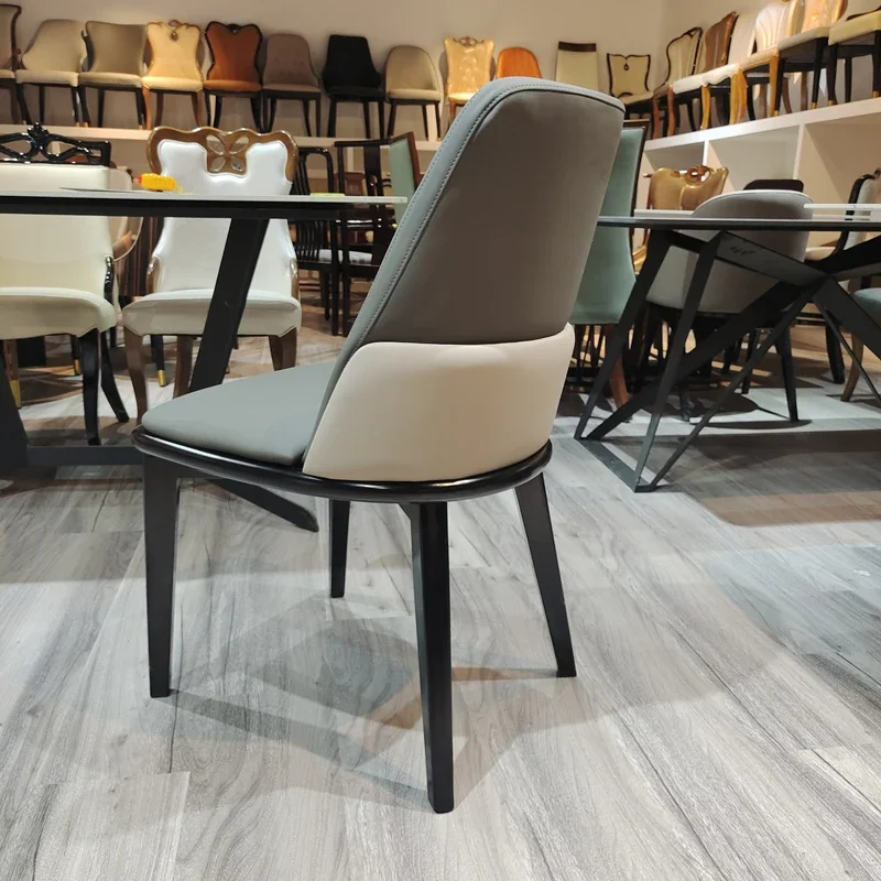 Nordic style high-end dining chair home  home light luxury simple ins post-modern backrest casual restaurant