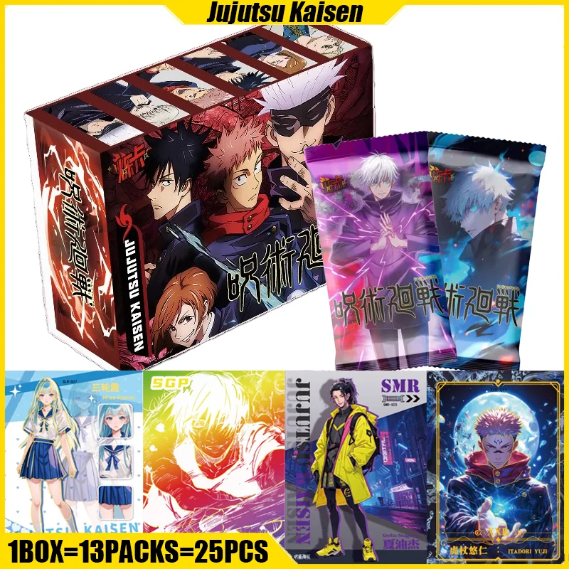 SHUOKA VOL.1 Jujutsu Kaisen Cards Satoru Gojo Anime Collection Cards Mistery Box Board Game Toy Birthday Gift for Boys and Girls