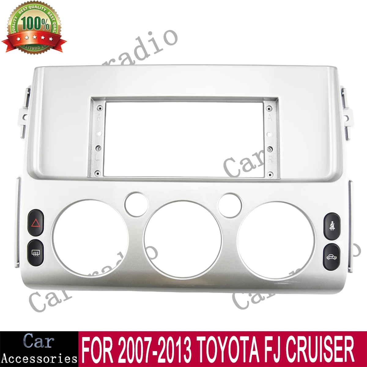 

For 2007-2013 TOYOTA FJ CRUISER (UV SILV 12.3 Inch Car Radio Android Stereo Frame Player Head Unit Fascia Panel Dash Board Cover