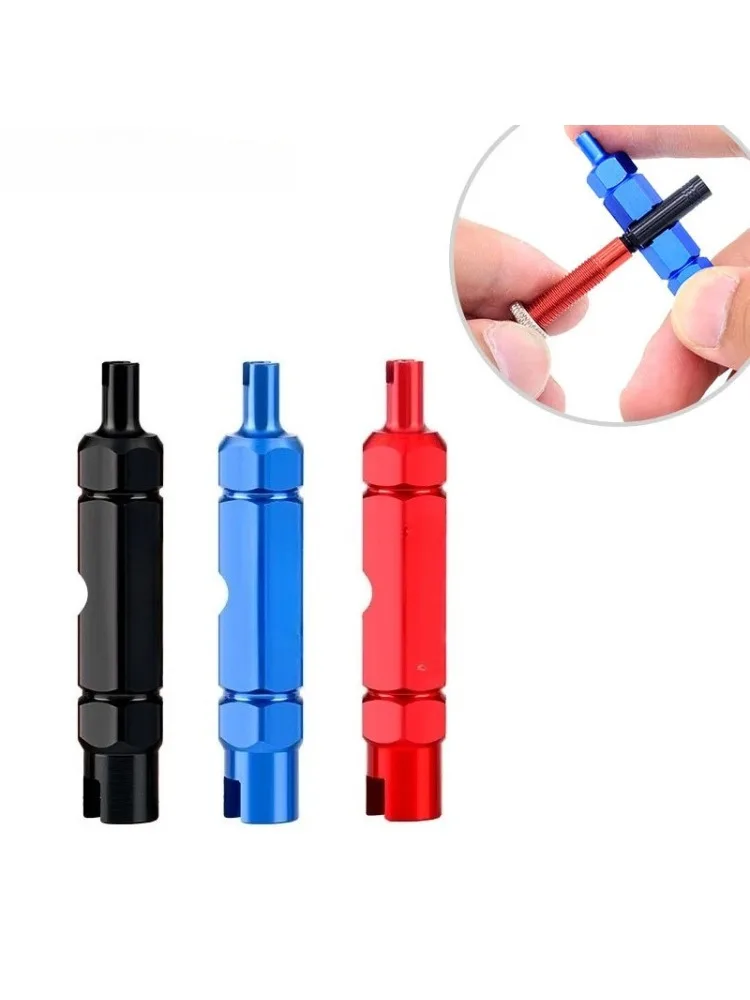 AliExpress NONE 3-in-1 Bike Multifunctional Valve Core Remover Tool Wrench Spanner For Bicycle Schrader and Presta Valve Extender