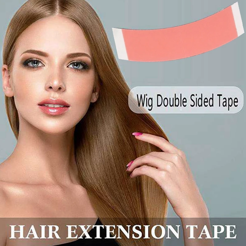 144Pcs/Lot Duo Tac Lace Wig Sided Double Tape Slitting Line Hair Adhesive Extension Strips For Toupees/Lace Wig Film C