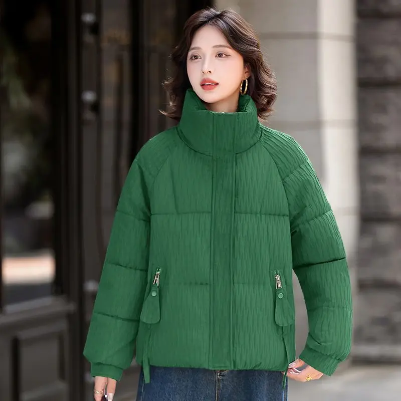 

Korean High-quality Down Cotton Coat Women Parkas 2025 Winter New Female Warm Cotton Coat Fashion Outerwear Trend Outcoat Tops