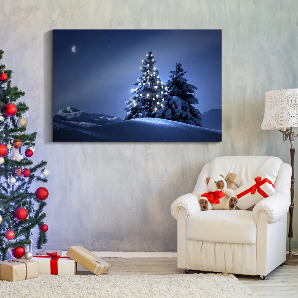 Framed Canvas Wall Art Decor Painting For Chrismas