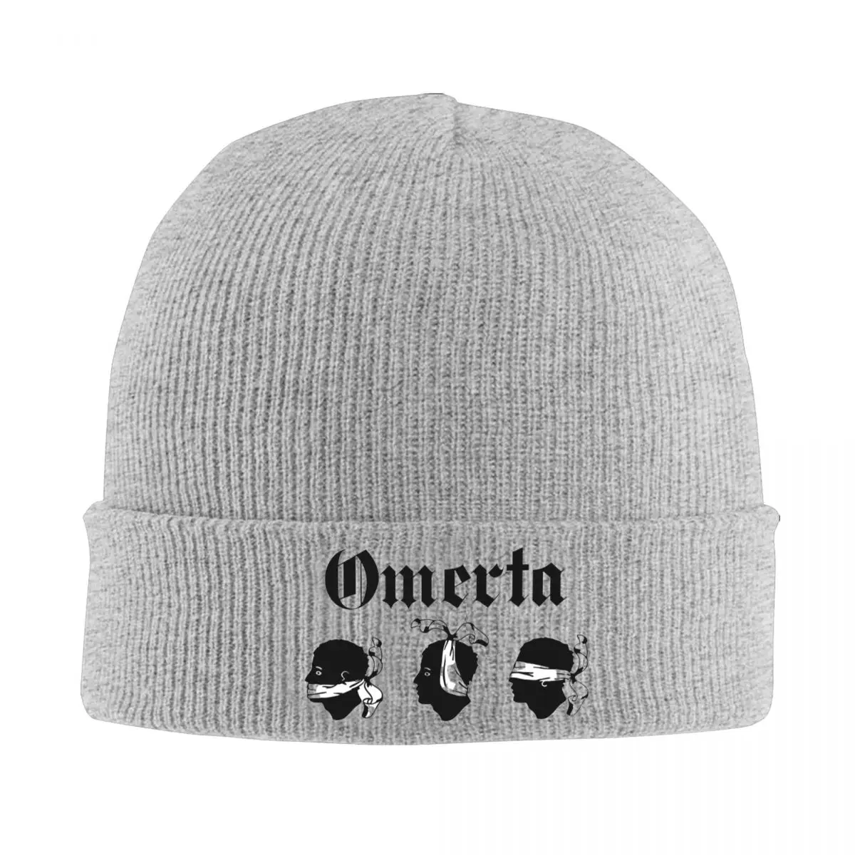 Omerta Knitted Caps for Women Men Beanie Autumn Winter Hat Warm Cap