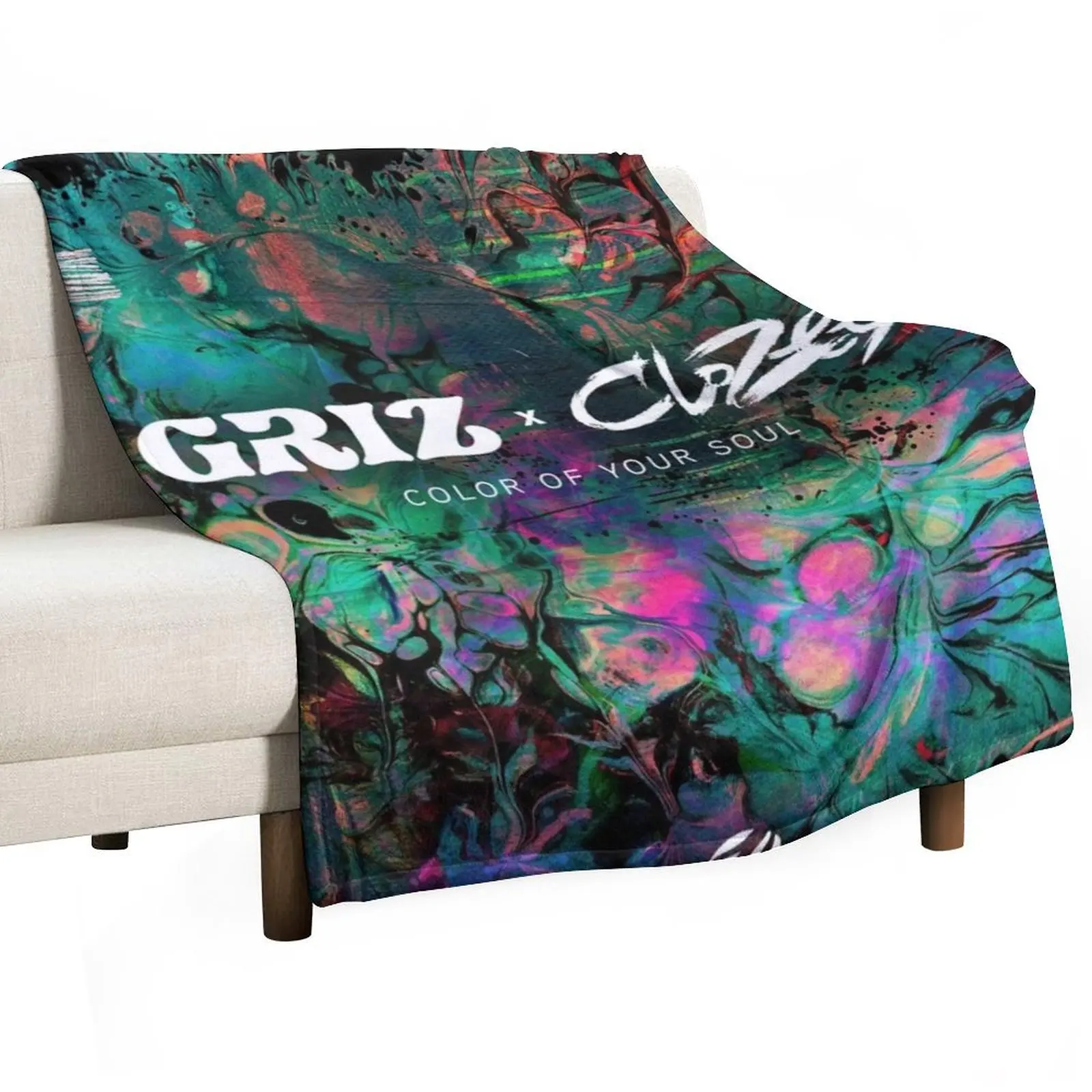 griz color your soul tour 2022 masmart Throw Blanket Beach Single heavy to sleep warm winter Blankets