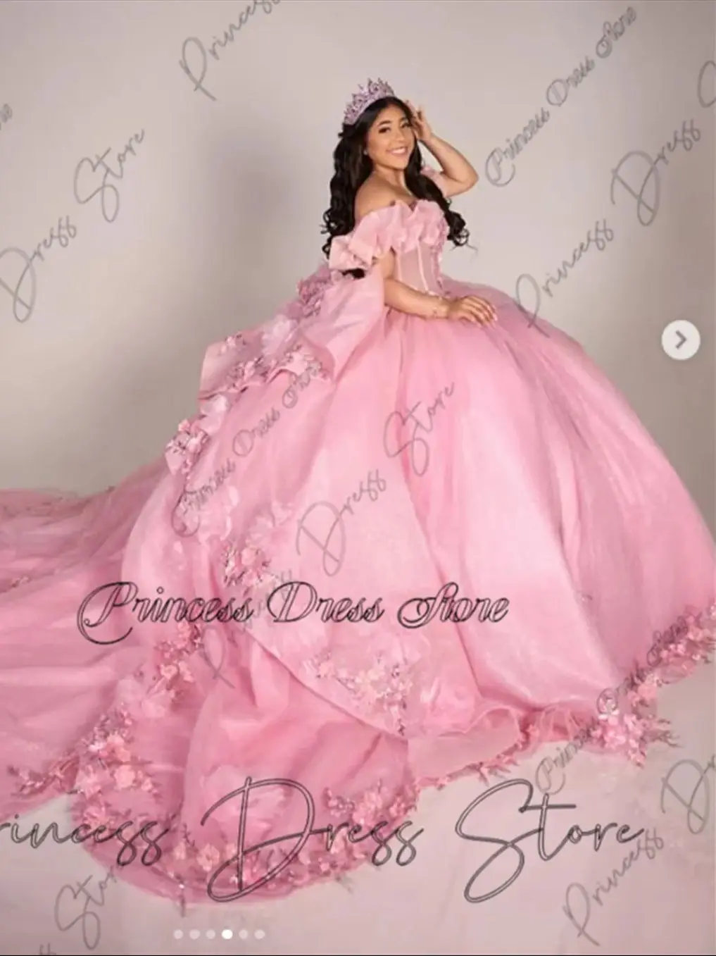 Doce luxo quinceanera vestido querida frisado cristais delicado flor apliques vestido de baile vestidos de aniversário personalizado