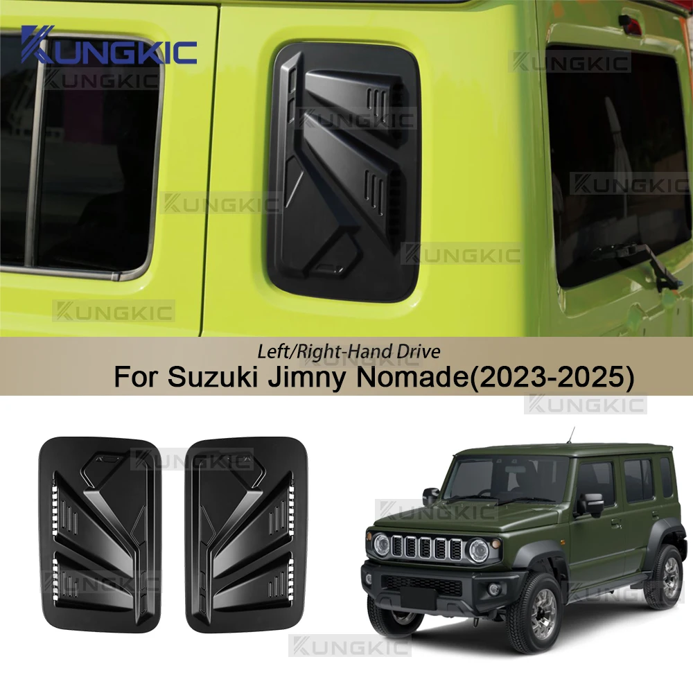 

For Suzuki Jimny Nomade JC74 2023 2024 2025 5 Door Version Matte Black LHD RHD Car Rear Window Windshield Side Shutter Cover