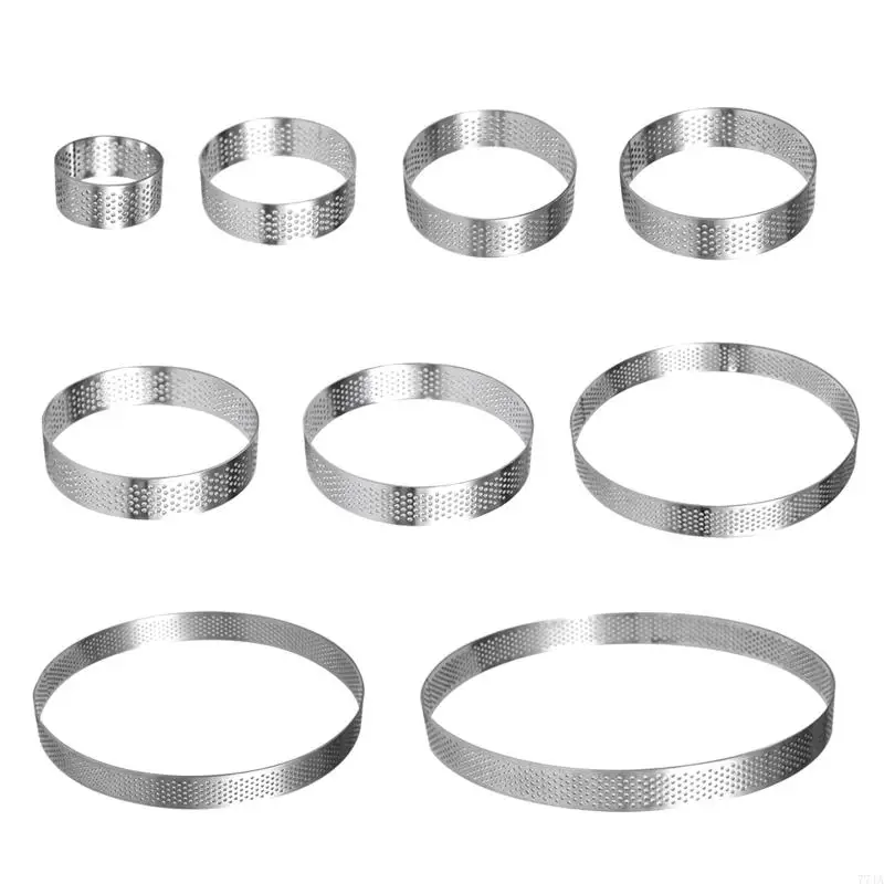 77JA Round Rings Cake Cake Mold Mould Mitry Gadget Material Stafless Steel
