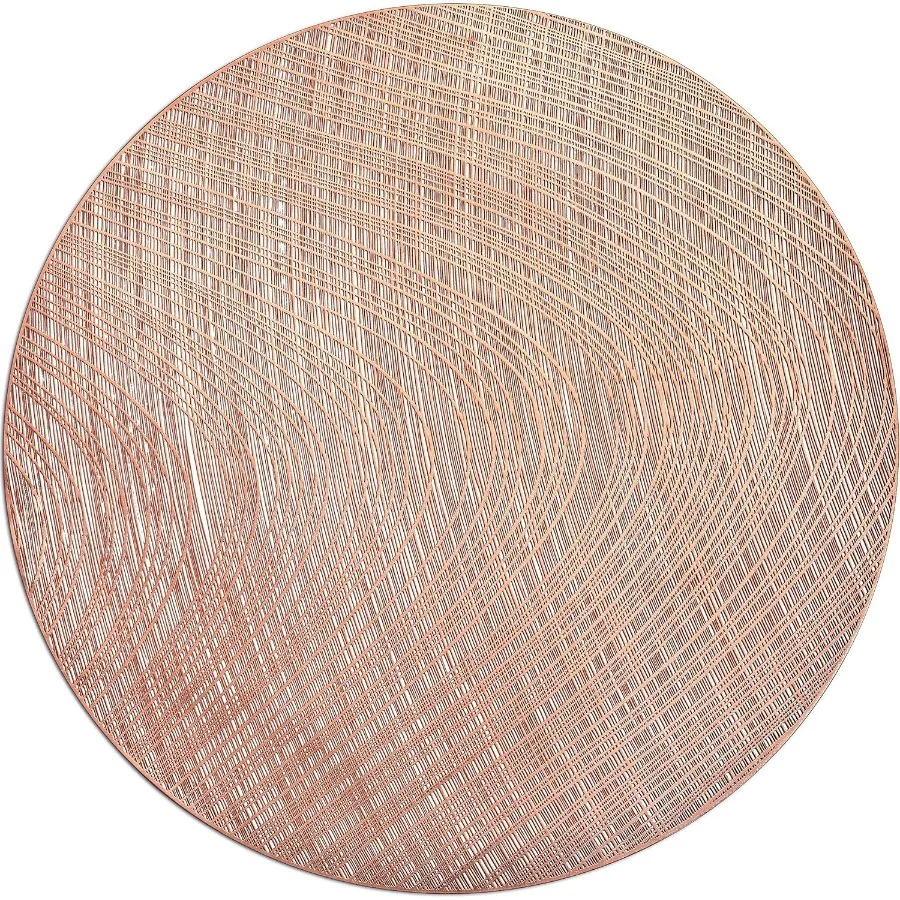 

40 Pieces Pack of Centerpiece Placemats for Dining Room Kitchen and Wedding Events Washable Easy to Clean PVC HeatResistant Wov