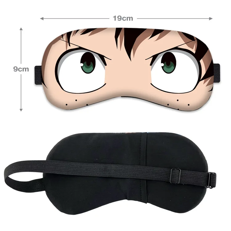 My Hero Academia Eye Mask Todoroki Shoto Blindfold Bakugou Katsuki confortevole ombreggiatura Sleep Eyeshade Kawaii Anime Goods Gift