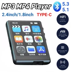 MP3 MP4 Player Lossless Music Player Full Touch Screen Bluetooth-Compatible HiFi MP4 Walkman Support FM Radio Recording E-Book
