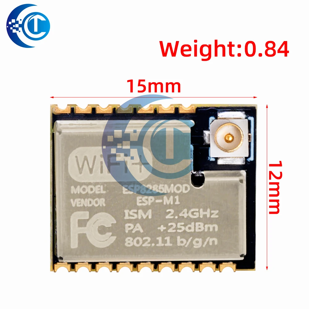 ESP-M1 WiFi Module (1PC): ESP8285/ESP8266 with 1M Flash – Serial Port & External Antenna Interface Included