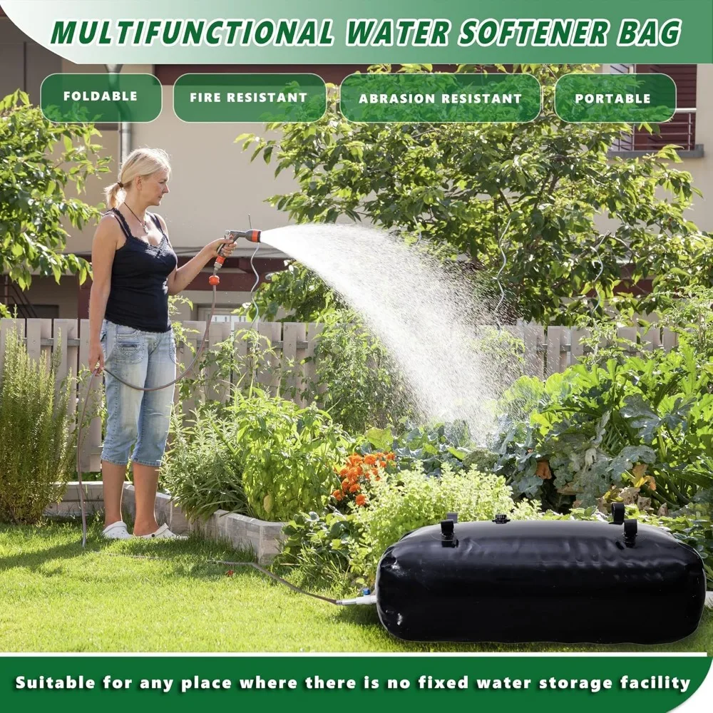 Składany zbiornik na wodę o dużej pojemności, przenośny worek do przechowywania wody na okazje sucha, pojemność 2000L/528gal, miękki pojemnik na wodę