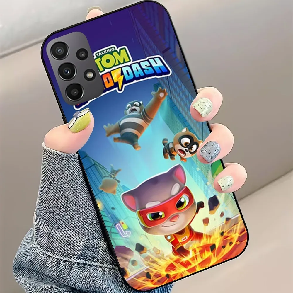 Talking Tom Hero Dash Game Phone Case For Samsung Galaxy S22 S23 S24 S30 Note 20 10 Plus Lite FE ULTRA Shell